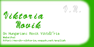 viktoria movik business card